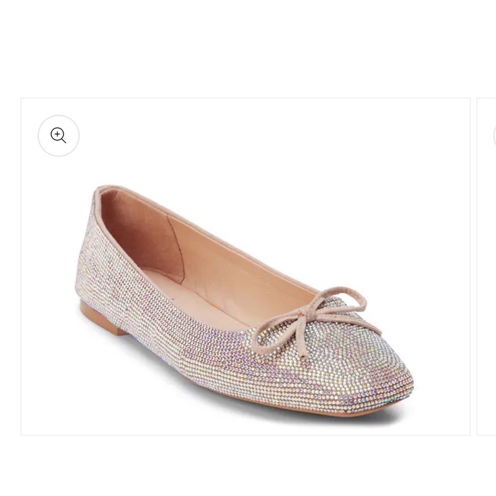 Matisse Roxy Clear Rhinestone Ballet Flats - Picture 2 of 9
